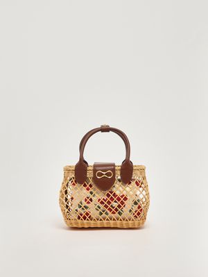 1. Sac femme en paille Paille-Marron
