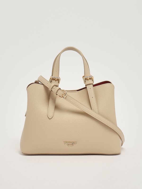 Twinset Women's faux leather bag - Sand--Cardinal | Caposerio.com