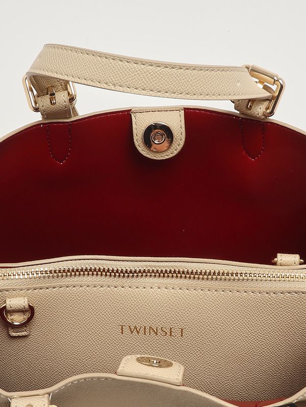 5. Women's faux leather bag Sand--Cardinal Twinset 261tb7181