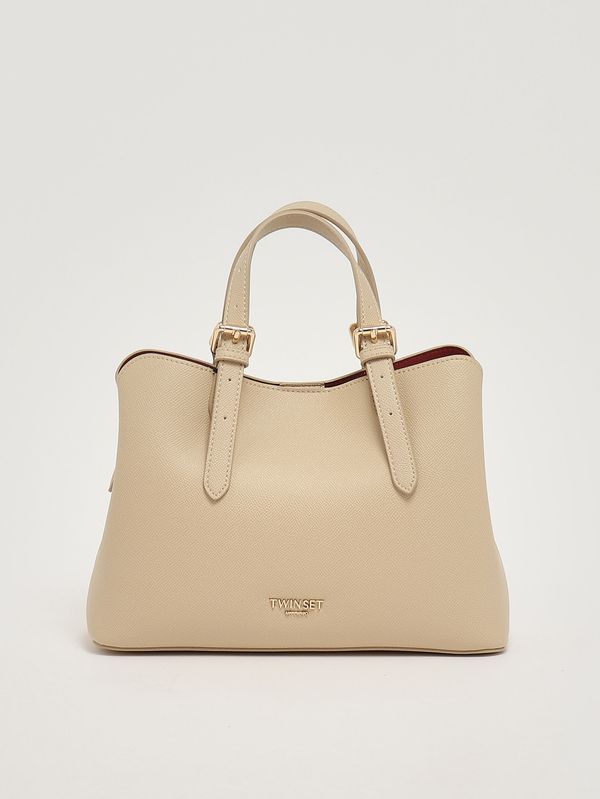 Bolso de mujer de piel sintética Arena--Cardenal Twinset