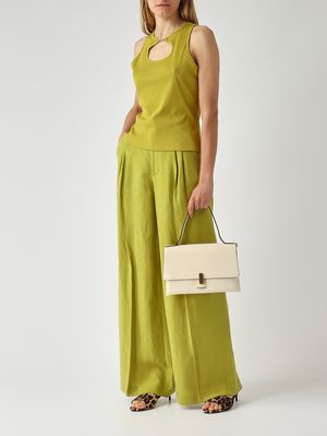 2. Women's faux leather bag Parchment