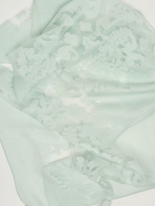 2. Damenstola aus Intarsien-Spitze Aqua Twinset 261ta4320