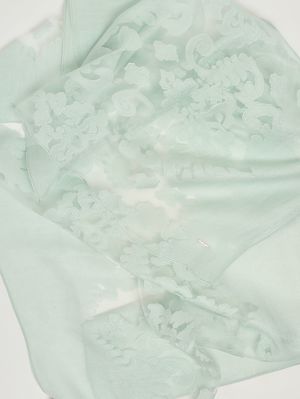 2. Damenstola aus Intarsien-Spitze Aqua
