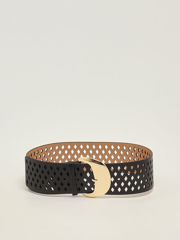 1. Ceinture femme en cuir Noir Twinset 261ta4100