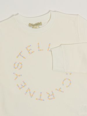 3. Mädchen-Sweatshirt aus Baumwolle Elfenbein