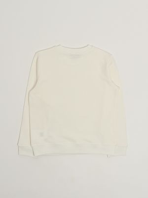 2. Mädchen-Sweatshirt aus Baumwolle Elfenbein
