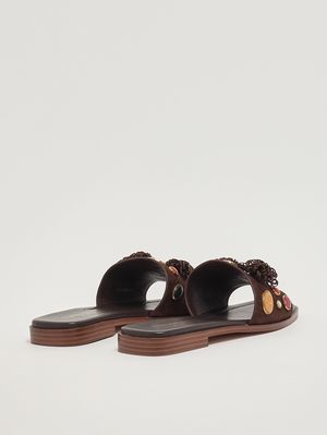 3. Sandalo donna in suede Caffè