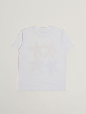 2. Girls' cotton T-shirt White