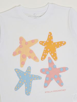3. Girls' cotton T-shirt White