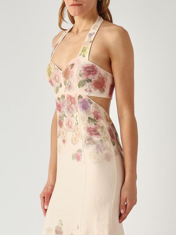 Twinset Women's linen dress - Floral-Pastel | Caposerio.com