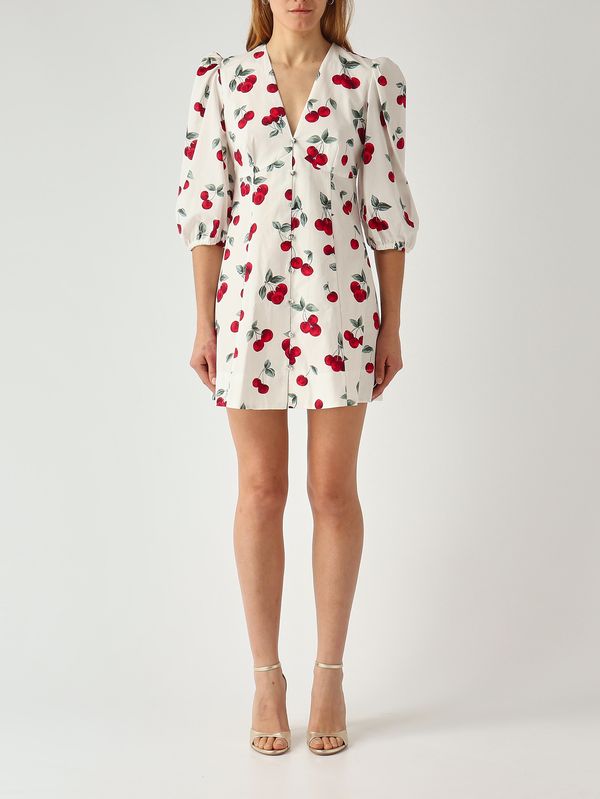1. Robe femme en coton Blanc-Rouge Twinset 261tt2592