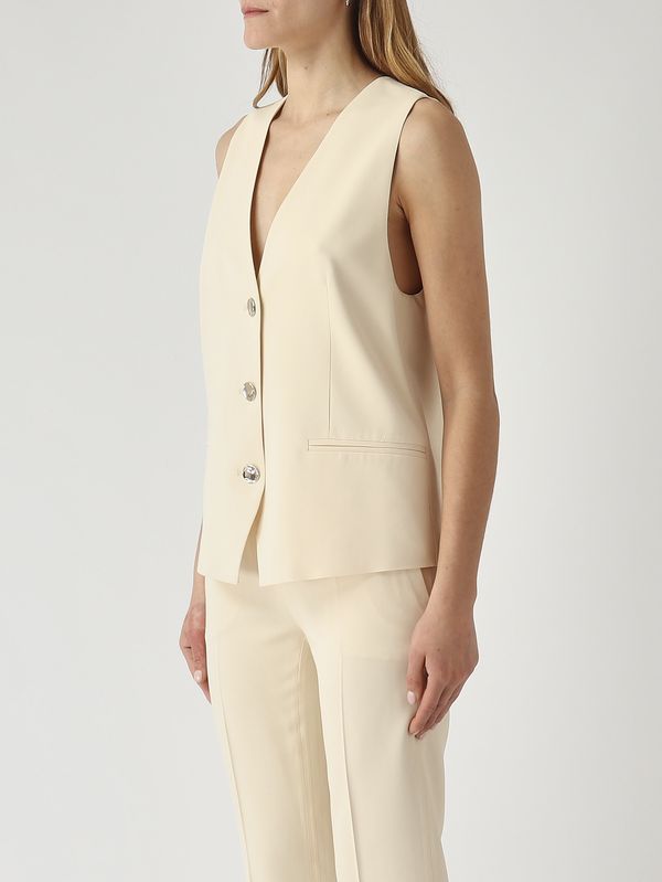 3. Gilet femme en viscose stretch Parchemin Twinset 261tp2224