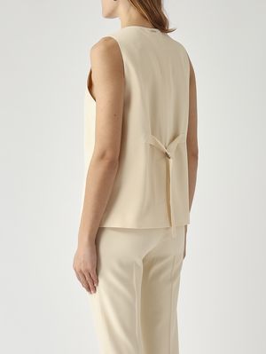 4. Gilet femme en viscose stretch Parchemin