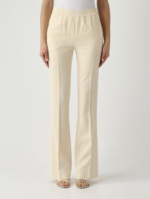 1. Pantalone donna in viscosa stretch Pergamena