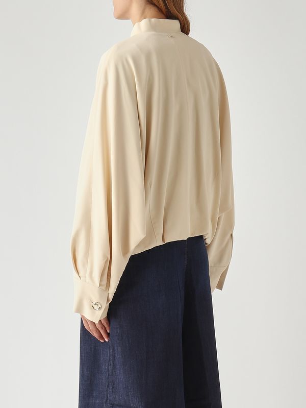 4. Giacca donna in viscosa stretch Pergamena Twinset 261tp2222