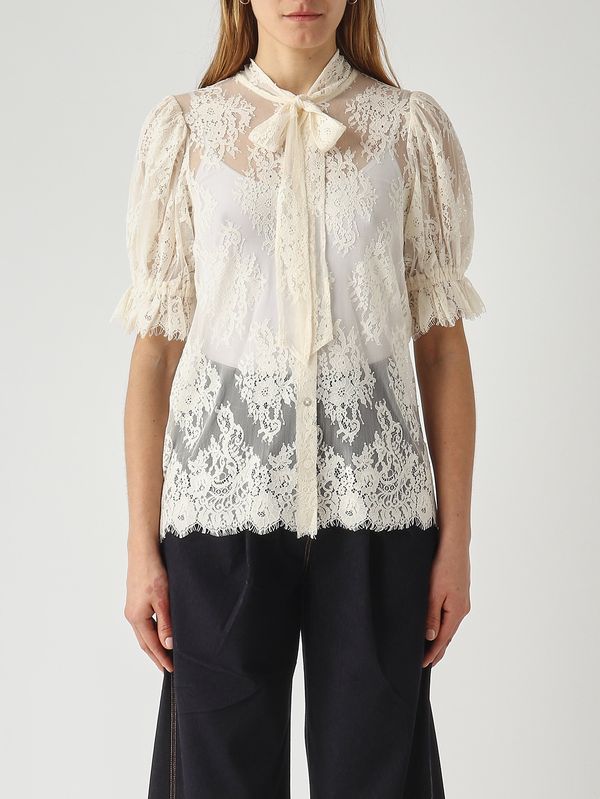 Twinset Women's cotton-blend shirt - Mother-of-pearl | Caposerio.com