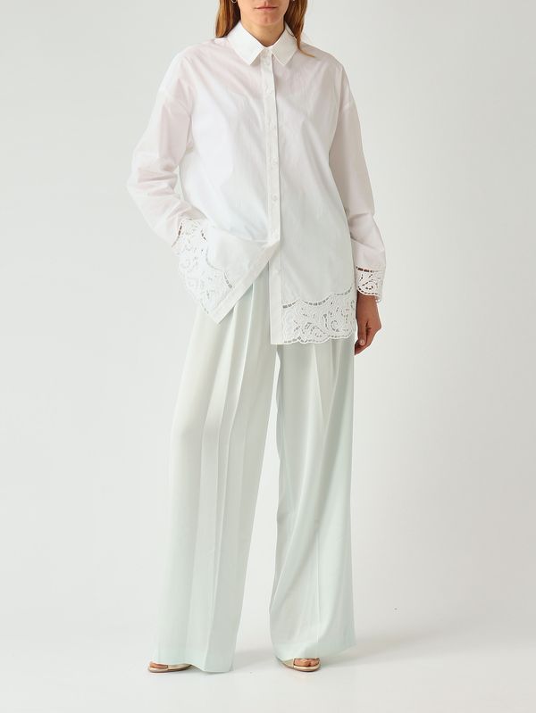 2. Camisa de mujer de algodón Blanco Óptico Twinset 261tp2430