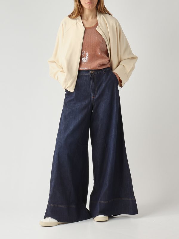 2. Damen-Jeans aus Stretch-Baumwoll-Denim Dunkler Denim Twinset 261tp2671