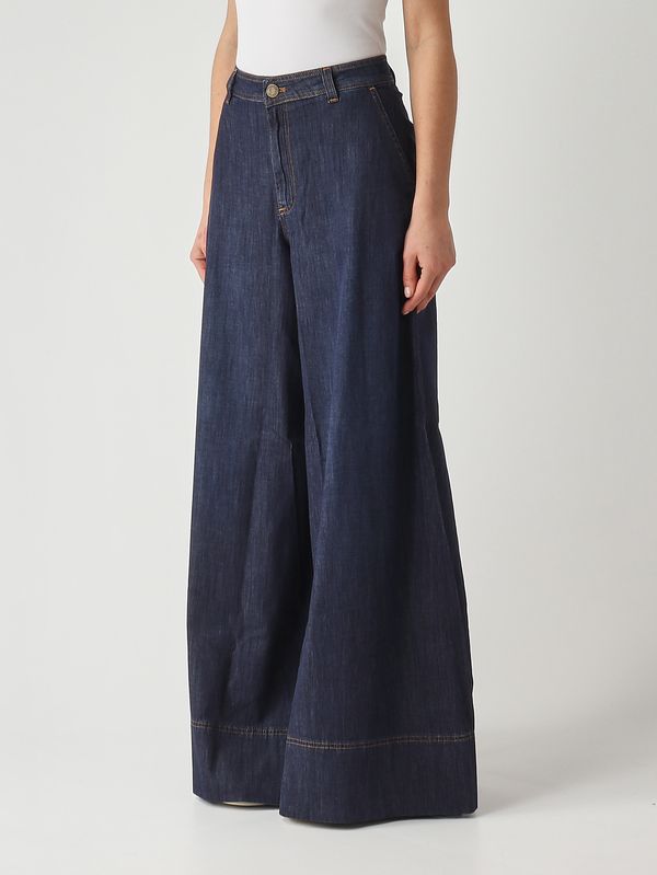 3. Damen-Jeans aus Stretch-Baumwoll-Denim Dunkler Denim Twinset 261tp2671