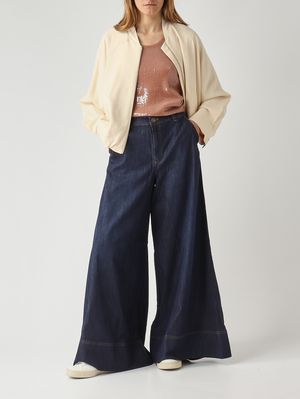 2. Damen-Jeans aus Stretch-Baumwoll-Denim Dunkler Denim