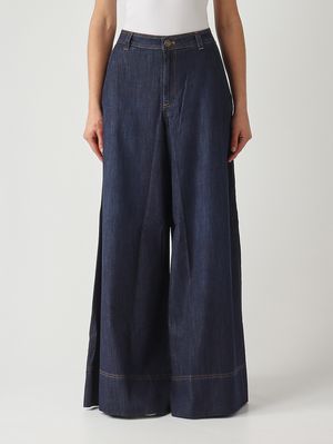1. Damen-Jeans aus Stretch-Baumwoll-Denim Dunkler Denim