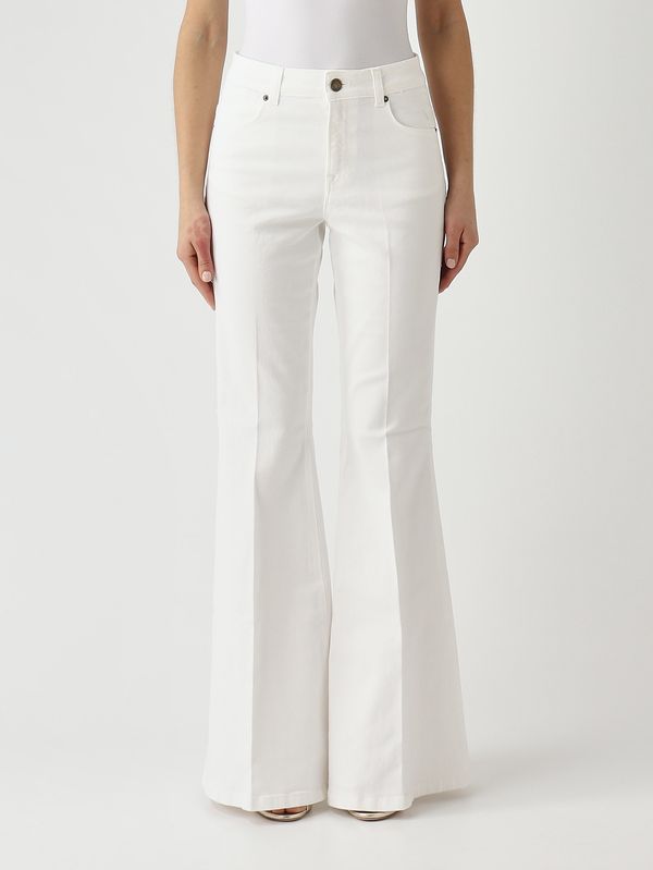 1. Pantalone donna in bull di cotone stretch Giglio Twinset 261tp2680
