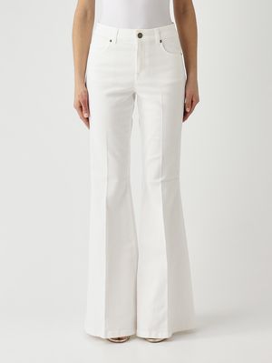 1. Pantalone donna in bull di cotone stretch Giglio