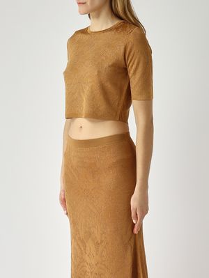 3. Women's viscose top Wood-Peach