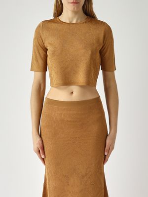 1. Women's viscose top Wood-Peach