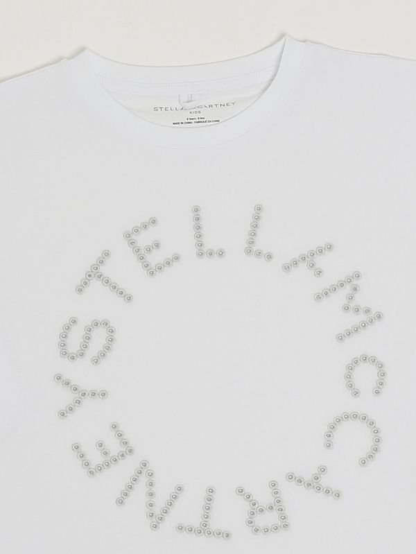 3. Mädchen-T-Shirt aus Baumwolle Weiß Stella McCartney ty8c01z0434