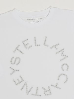 3. Mädchen-T-Shirt aus Baumwolle Weiß