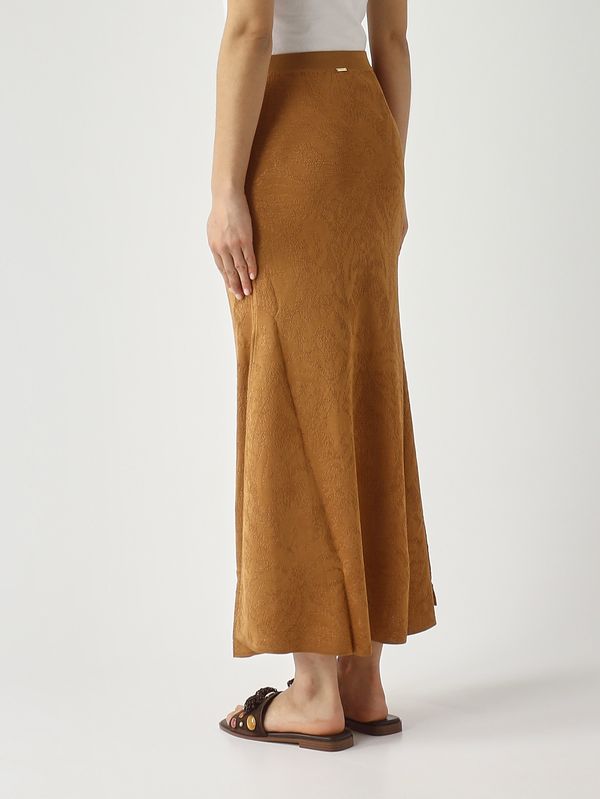 4. Gonna donna in viscosa Legno-Pesca Twinset 261tp3140