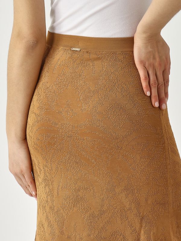 5. Gonna donna in viscosa Legno-Pesca Twinset 261tp3140