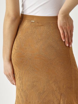 5. Gonna donna in viscosa Legno-Pesca