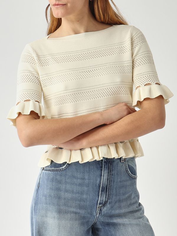 5. Jersey de mujer de mezcla de viscosa Nácar Twinset 261tp3082