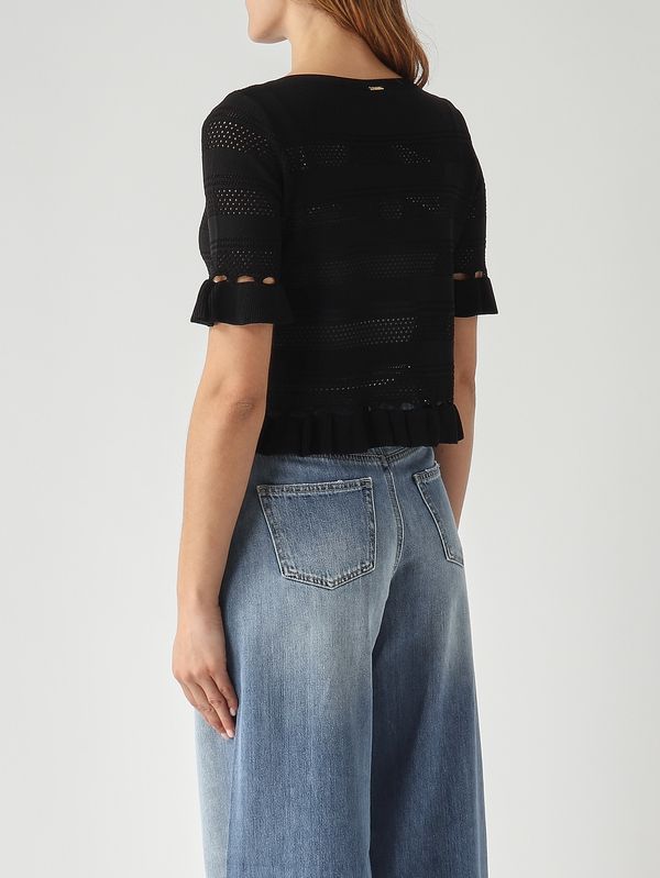 4. Pull femme en viscose mélangée Noir Twinset 261tp3082