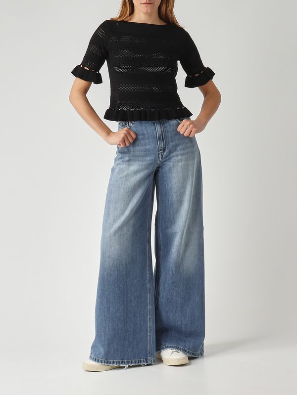 2. Pull femme en viscose mélangée Noir Twinset 261tp3082