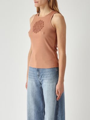 3. Débardeur femme en coton Mousse au moka