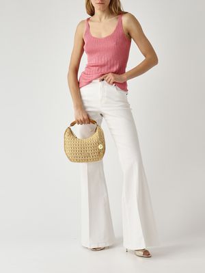 2. Canotta donna in maglia lurex Rosa Lurex