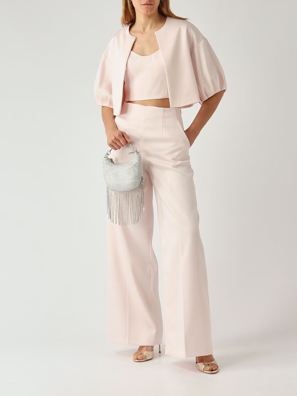 2. Pantalón de mujer en tejido duquesa Rosa Twinset 261tp2417