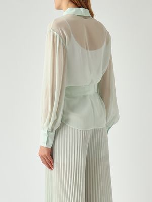 4. Camicia donna in viscosa Acqua