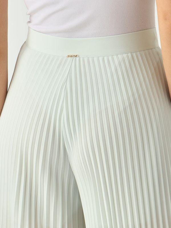 5. Pantalon femme en tissu cady Aigue-marine Twinset 261tp2561