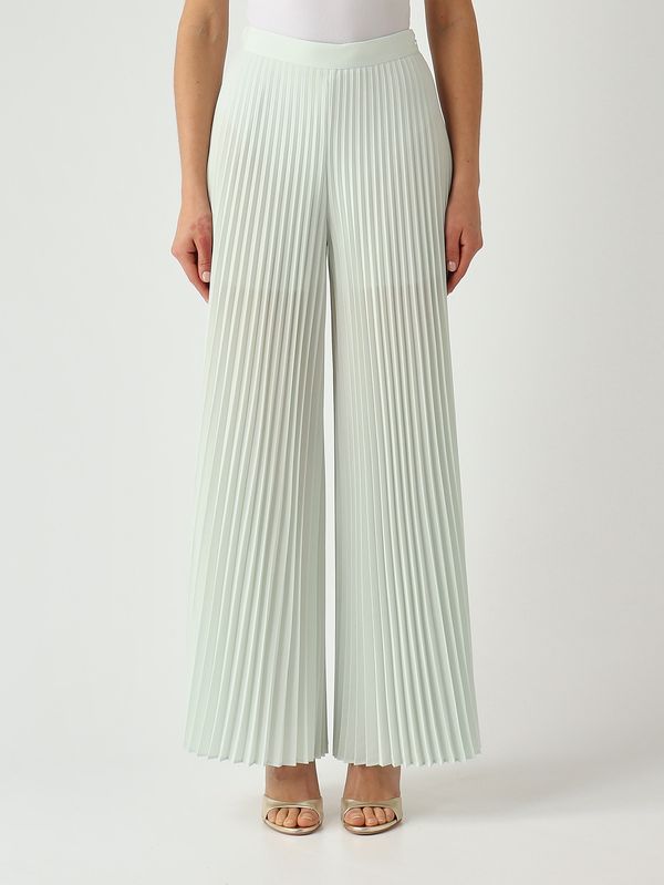 1. Pantalon femme en tissu cady Aigue-marine Twinset 261tp2561