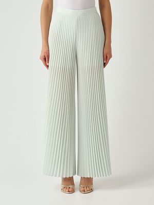 1. Pantalon femme en tissu cady Aigue-marine
