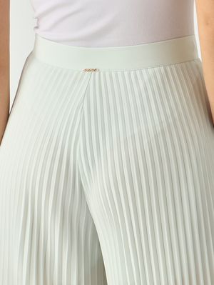 5. Pantalon femme en tissu cady Aigue-marine