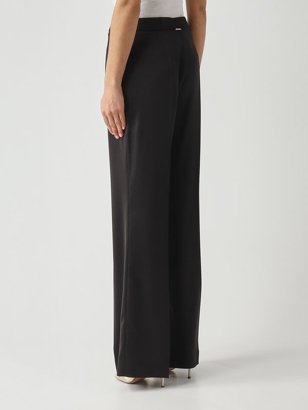 4. Pantalone donna in tessuto cady Nero Twinset 261tp2421
