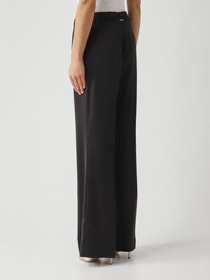 4. Pantalone donna in tessuto cady Nero