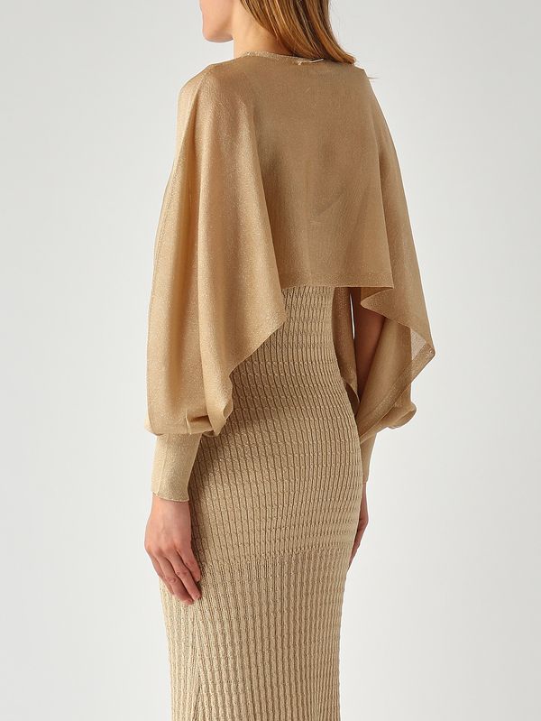 4. Pull femme en viscose mélangée lurex Sable-Lurex Twinset 261tp3124