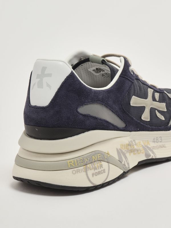 5. Sneakers uomo Moerun 7306 in suede e nylon Blu Premiata moe07306