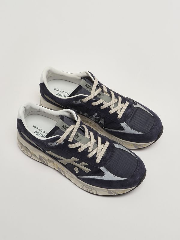 2. Sneakers uomo Moerun 7306 in suede e nylon Blu Premiata moe07306